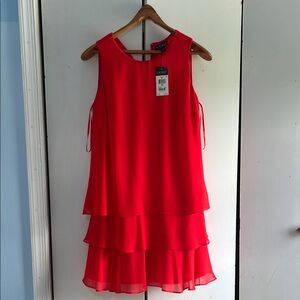 Ralph Lauren Red Layered Dress